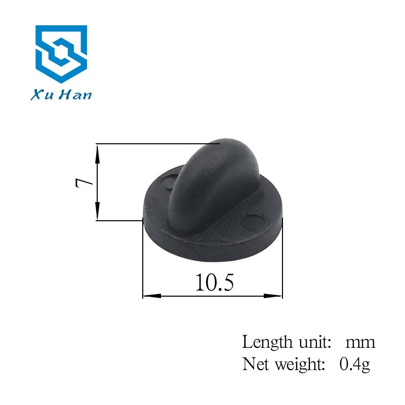 New 50 Pcs Tack Back Pin Caps Backs Locking Clasp Keepers Lapel Black