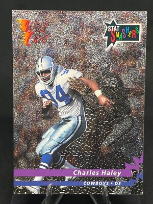 Charles Haley 1992 Wild Card Stat Smashers #SS-29 Dallas Cowboys