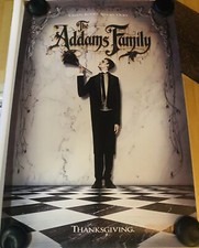 THE ADDAMS FAMILY Original Movie Poster 27X40 Raul Julia Christina Ricci TEASER
