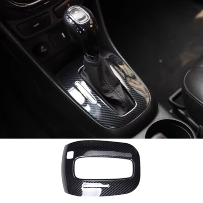 For Buick Encore 2013-2016 Carbon Fiber Console Gear Shift Frame Cover Trim 1PCS