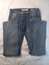 BKE Jeans Women 30x33 Blue Stella Bootcut Low Rise Denim Western Thick Stitch