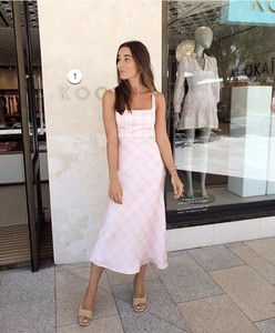 kookai white midi dress