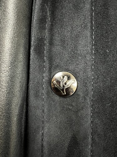 ISAIA Navy Slim Fit Suede Shirt Jacket Size 44 RETAIL $ 4,495 - Picture 10 of 11