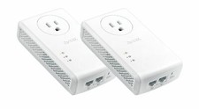 ZYXEL PLA5456-KIT - Powerline 2-port Gigabit Pass-Thru Ethernet Adapter