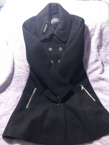 Guess Peacoat Black Military Style Large Authentic NWT - Picture 3 of 12
