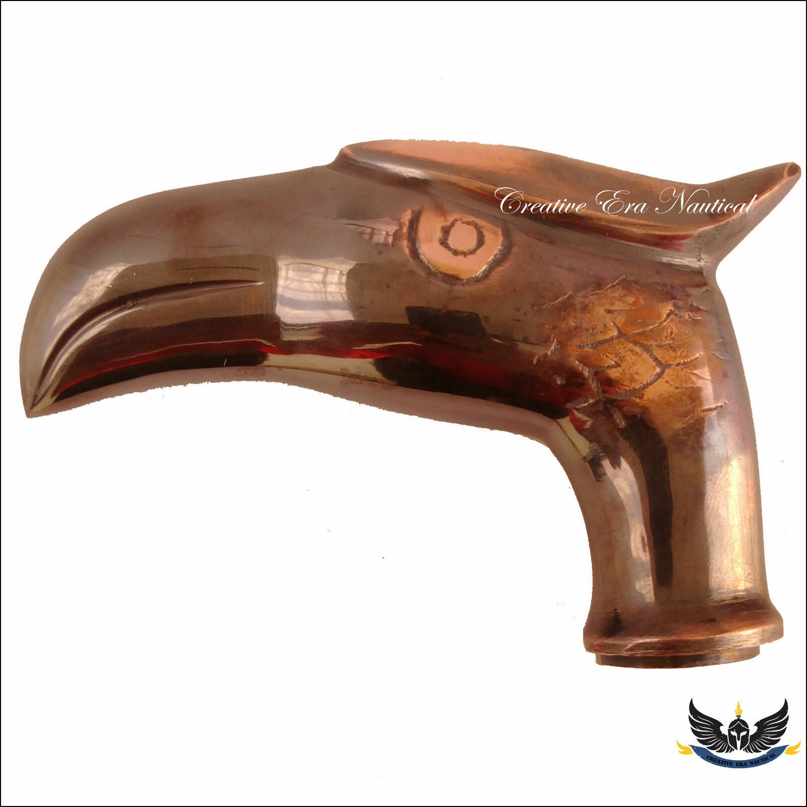 Solid Old Brass Eagle Head Gentleman's Vintage Ca… - image 6