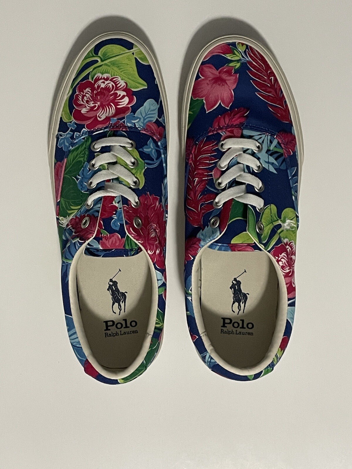 Nuova Polo Ralph Lauren Keaton pony tela stampata 816861084001 floreale uomo 9 5