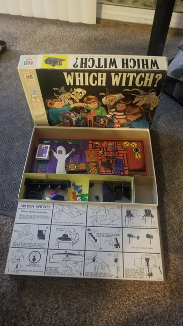 Vintage 70s Milton Bradley 4012 Which Witch Board Game For Sale Online 