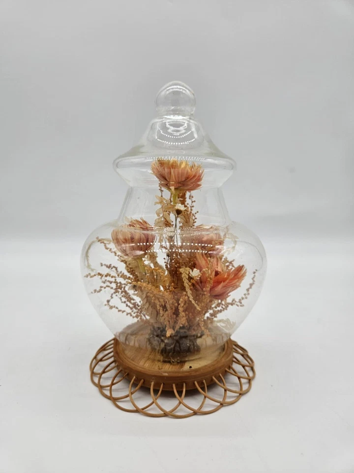 Cúpula Cloche floral vintage liofilizada VHD Foto 4 de 4