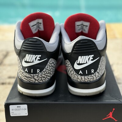 Air Jordan 3 Retro Black Cement Men Size 11 2018 854262-001