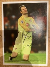 Asmir Begovic Bournemouth Genuine  Hand Signed 7x5 bordered photo Autograph