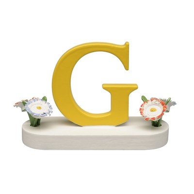 Wendt & Kühn Buchstabe G mit Blumen zu Margeritenengeln 634/23 634/23/G