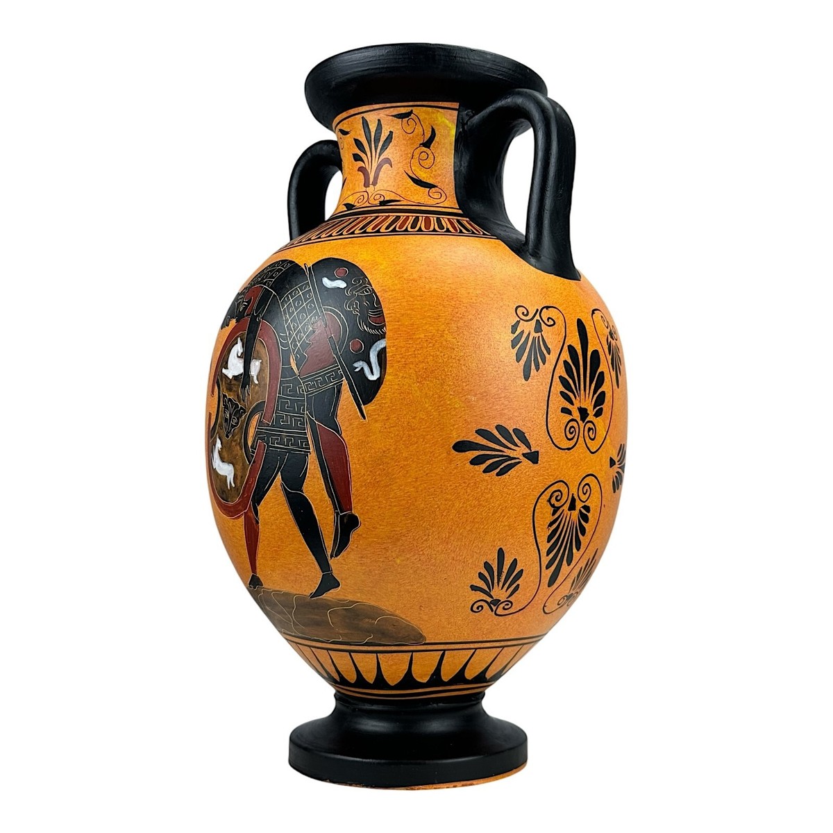Ajax Carrying the Body of Achilles Amphora Vase Ancient