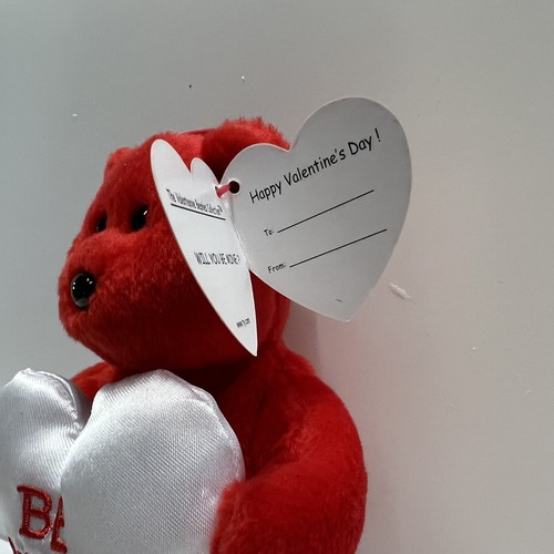 TY Valenteenie Beanie Baby BE MINE der Bär Schlüsselclip Valentinstag Geschenk Plüsch - Bild 5 von 5