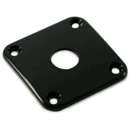 WD Contoured Square Jack Plate For Gibson Les Paul - Black