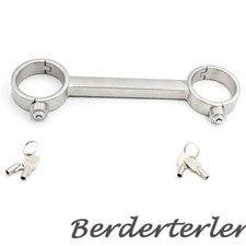 Stainless Steel Spreader Bar Fixed HandCuffs Flirt Fetish Restraints For Couples