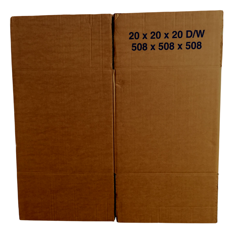 20x20x20" ANY QTY (508x508x508mm ) Square Large Double Wall Cardboard