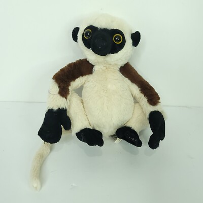 Ganz Webkinz Sifaka Lemur Plush Brown White Stuffed Animal Toy 8