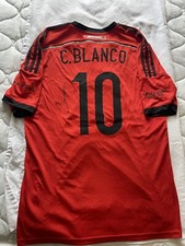 MEXICO cuauhtémoc blanco 2014  Farewell VINTAGE JERSEY L Adidas Signed