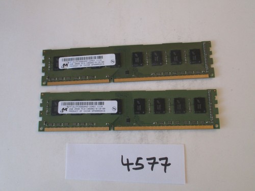 Micron 2x2Gb=4Gb PC3-10600 1333Mhz DDR3 Desktop Memory RAM (4577) - 第 1/2 張圖片