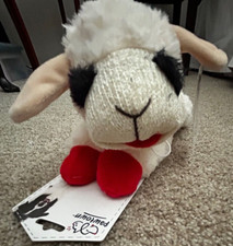 NWT PAWTOWN LAMB CHOP PLUSH DOG TOY W/SQUEEKER