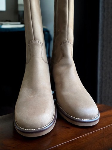 Nuevas botas de cuero Rockport midi marrón claro con cremallera lateral para mujer APW21141 TALLA 7M - Imagen 11 de 18