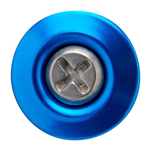 Helmet Hardware Kit - SS Screw / Blue Baseplate - Picture 2 of 6