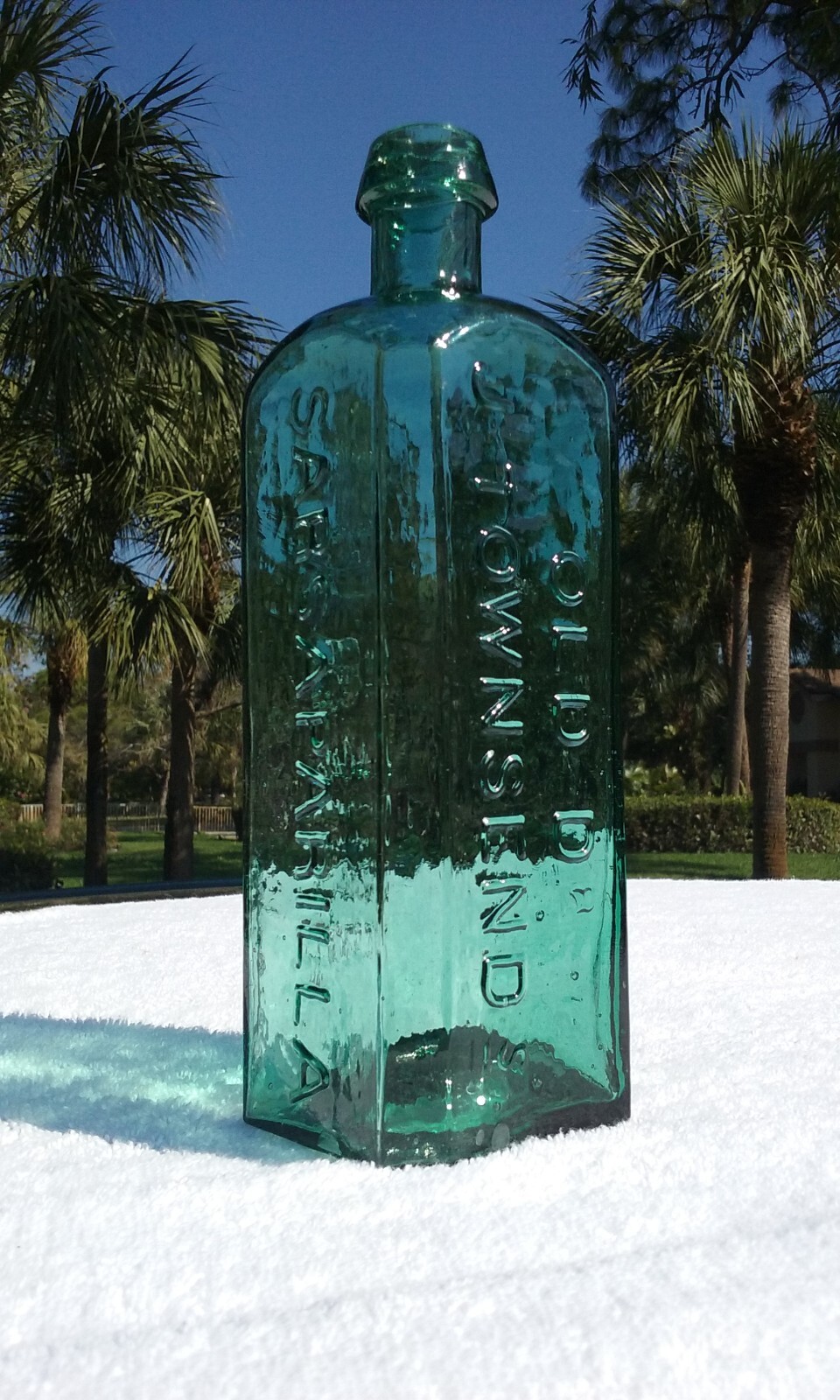 1850'S ANTIQUE IRON PONTIL OLD DR. TOWNSEND'S SARSAPARILLA BOTTLE! eBay