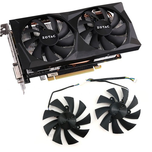 Ventilateur Refroidissement Carte Graphique pour Zotac RTX 2060 2060s 1660 1660ti Destroyer HA HB - Photo 2/4