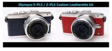 Camera Replacement Skin Leather w/VIDEO instruction  Olympus E-PL5/PL6  From Japan