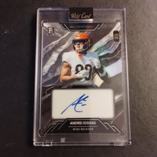 #2/3 Andrei Iosivas Silver Marble Rookie Auto 2023 Wild Card Wildchrome Bengals