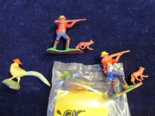 Vtg Hunter with Pheasant and Duck and Dog Lot for Cake or Cupcake Decoration ST6