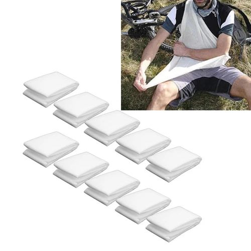 10pcs Emergency Triangular Bandages Thick Medical Bandage Non Woven Fixation - Bild 2 von 11