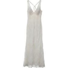Galina David's Bridal Ivory Floral Lace V-Neck Wedding Dress Gown KP3783 Size 14