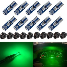 10-pack Green T5 2721 37 74 Wedge Led Bulb Pc74 Twist Sockets Replacement Das... 10-pack Green T5 2721 37 74 Wedge Led Bulb Pc74 Twist Sockets Replacement Das...