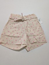 Gap Girls Floral Shorts Size 8 New with Tags Beige and Pink