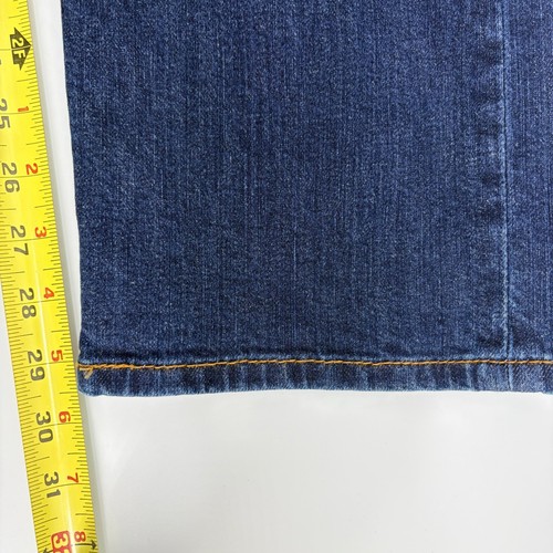 Levi's 505 Regular Fit Straight Leg Jeans 34x30 Dark Wash Blue Denim Mens - Picture 6 of 6