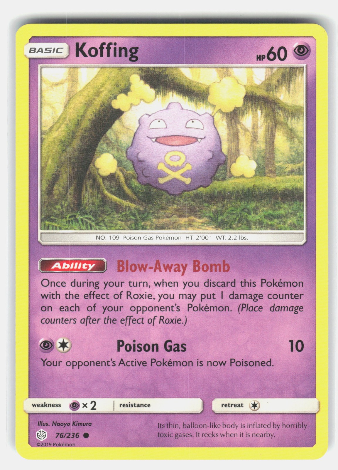 Koffing 76/236 Pokemon SM - Cosmic Eclipse *LP*