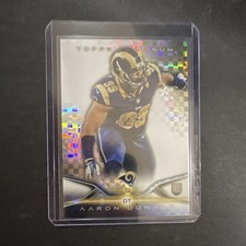 2014 Topps Platinum Aaron Donald Rookie X-Fractor St. Louis Rams NFL Card #112