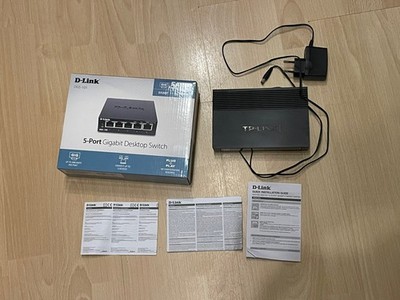 5- Port Gigabit Desktop Switch, D-Link, Neuwertig, da nie genutzt 