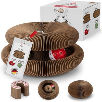 ST.PAWLY   KratzDonut  Katzenspielzeug  Kratzspielzeug  Kratzpappe  Pappring ...