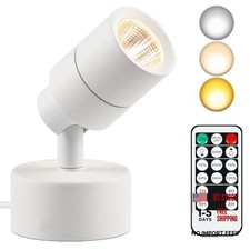 LED Spotlights Indoor Uplighting with Timer, 3W Up Plant Spotlight, White