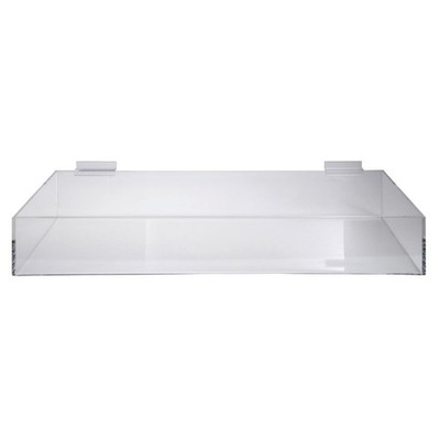 Slatwall Acrylic Tray, 23 3/4''W x 8''D x 4''H