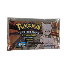 pokemon halloween 2024 card list price Pokemon The First Movie 1999 Topps Blue Logo Booster Box – TBC Games main image 1