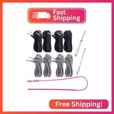 8 Pieces Drawstring Cords Replacement Drawstrings with Three Easy Threaders for