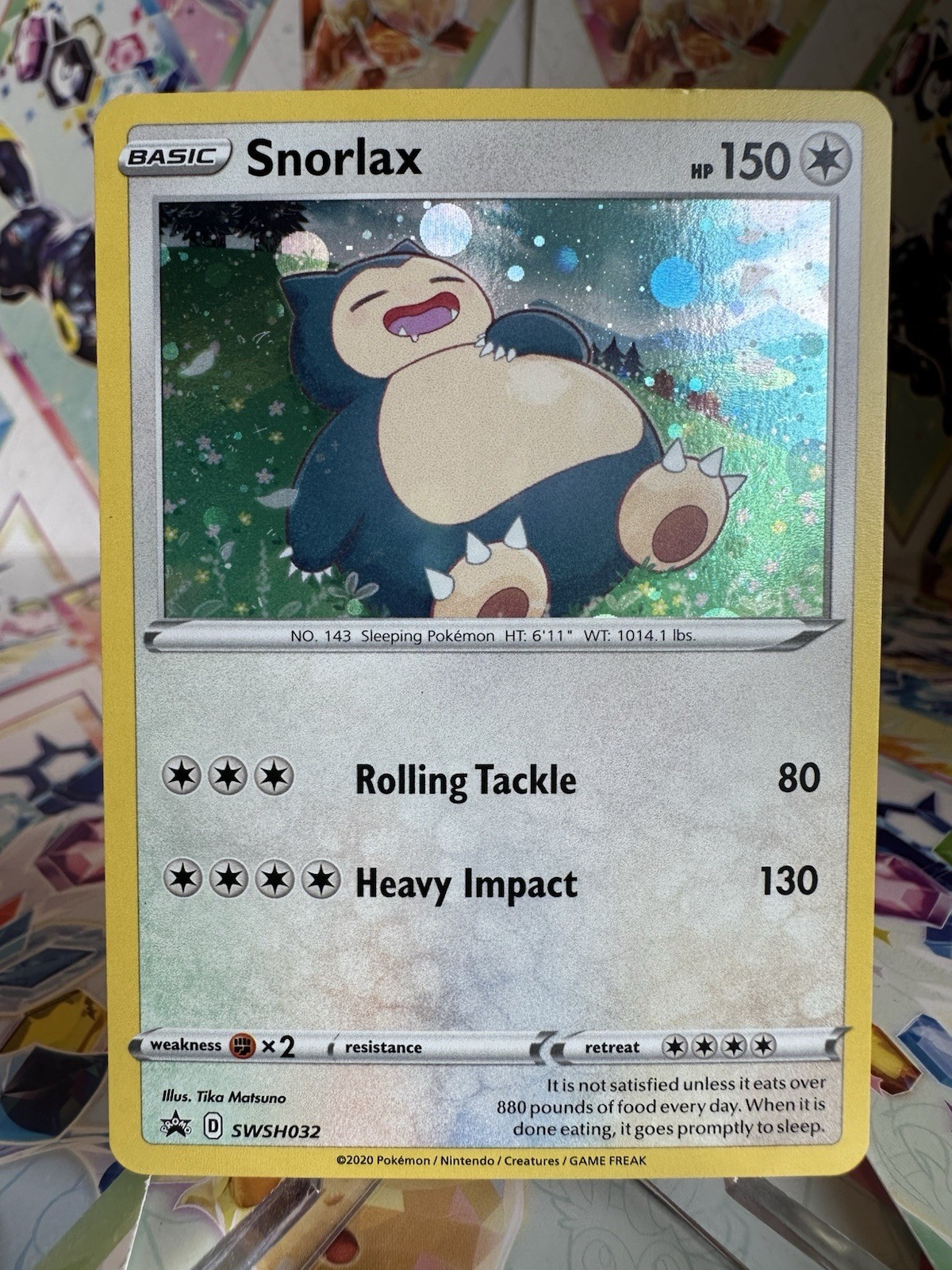 Snorlax SWSH032 SWSH: Sword & Shield Star Promo Card Holo Pokemon Card 2020