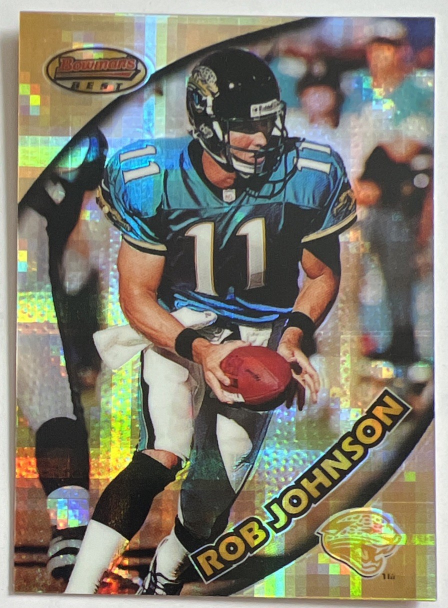 Rob Johnson 1997 Bowman’s Best Atomic Refractor #67 Jacksonville Jaguars ESE