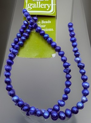 Bead Landing 3mm Pearl Beads 12  Strand Sapphire 
