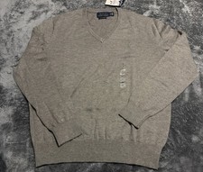 SMALL Polo Ralph Lauren V-Neck Pullover Sweater Pima Cotton