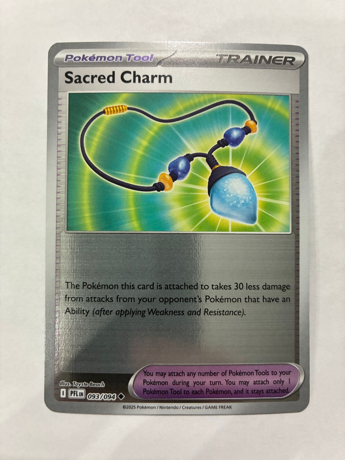 Sacred Charm - Uncommon ME02: Phantasmal Flames 093/094 NM